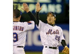 Kazuo continues hitting streak in Mets win