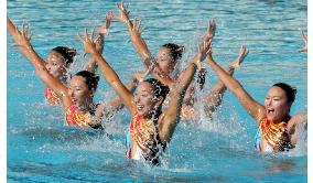 (2)Japan synchronized swim team claims Olympic berth