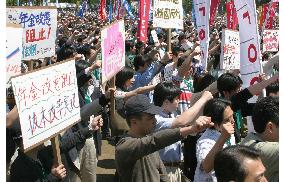 (1)Over 100,000 attend Rengo's May Day rallies across Japan