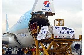 S. Korean cargo plane to airlift relief goods to N. Korea