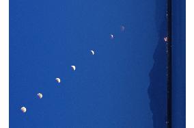 (1)Total lunar eclipse observed in western Japan