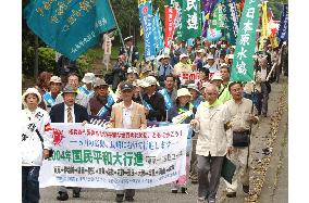Annual antinuclear march gets under way