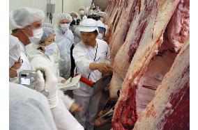 U.S., Japanese experts inspect meat market