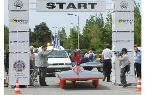 Japanese solar car teams dominate Athens-Olympia rally