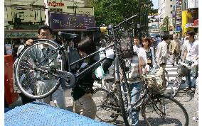 (1)New steps developed against bikes left around stations