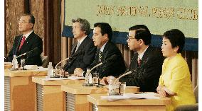 (2)Leaders of political parties hold public debate