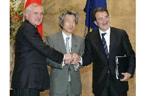 Japan, EU begin summit talks, eyeing Iraq, N. Korea, WTO