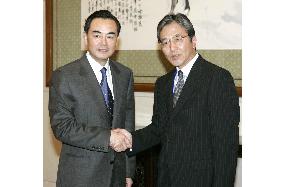 Yabunaka meets with Wang prior to 6-way talks