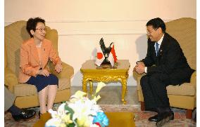 (3)Foreign Minister Kawaguchi in Jakarta