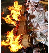 Fire festival at Kumano-Nachi Shrine