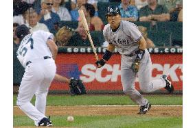 Yankees' Matsui goes 1-for-4 against Mariners