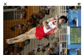 (2)Japan tops qualifying round in men's gymnastics team event