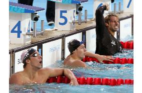 (2)Australia's Thope wins men's 200-meter freestyle