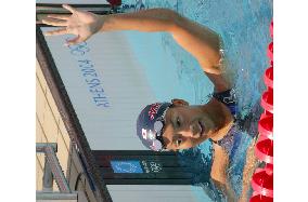 Terakawa advances to semis in 100m backstroke