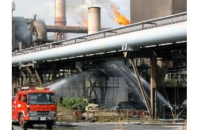 Fire rages in JFE Steel plant in Hiroshima for 4 hours, no injuries