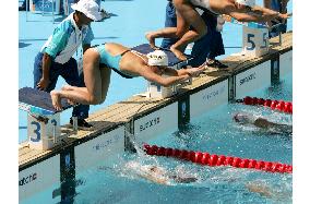 (2)Japanese men, women advance to relay finals at Athens
