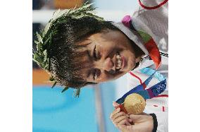 (4)Shibata wins women's 800 free in Olympics