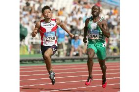 Suetsugu advances to round two in men's 100m