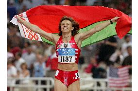 (2)Belarus' Nesterenko wins 100m in Olympics