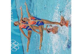(1)Russia tops after synchro technical routine
