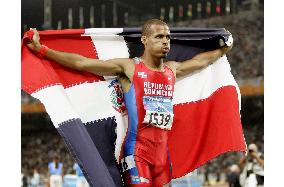 (2)Dominican Republic's Sanchez wins men's 400m hurdles