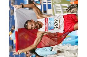 Poland's Korzeniowski wins men's 50km walk