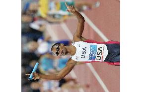 U.S. team wins gold in men's 4x400-meter relay