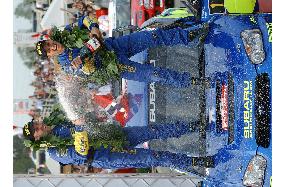 (2)Norway's Petter Solberg wins Rally Japan