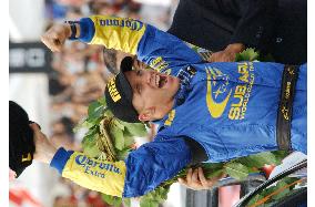 (3)Norway's Petter Solberg wins Rally Japan