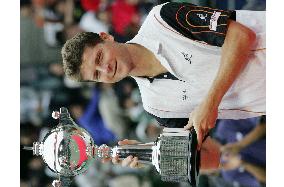 (2)Novak defeats Dent to win Japan Open title