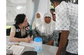 Japanese team begins medical activities in Indonesia
