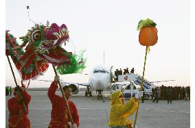 (2)China, Taiwan launch 1st direct flights in 55 years