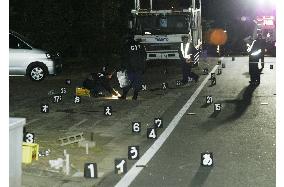4 people killed in hit-and-run case in Chiba Pref.