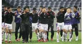 (2)Tight security on eve of Japan vs. N. Korea qualifier