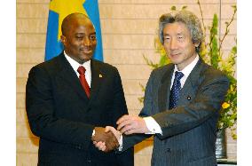 Congolese president meets with Koizumi