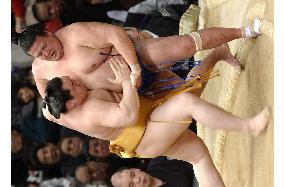 Asashoryu marches to 6th win at spring sumo