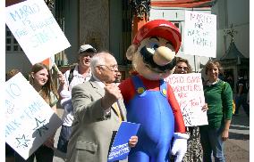 Nintendo character Mario seeks honors on Hollywood Walk of Fame