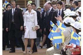 Swedish crown princess visits Aichi Expo