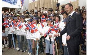 Norway's Crown Prince Haakon visits Aichi Expo