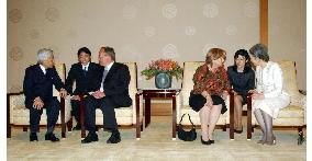 Japanese imperial couple meets Swiss president