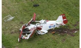 Pilot dies after plane crashes during acrobatic flight practice