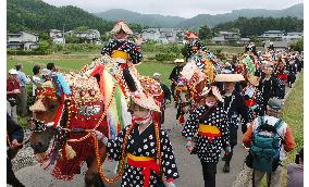 Traditional horse parade held in Iwate Pref.