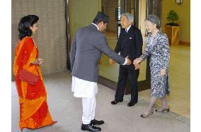 Nepalese crown prince meets with emperor
