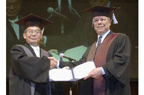 Powell receives honorary doctorate