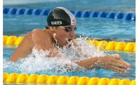 U.S. swimmer Hansen qualifies for men's 100m breaststroke final