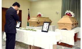 Farewell service held for 2 teachers slain in Afghanistan
