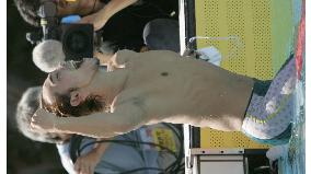 Morita sets national record in 100m backstroke