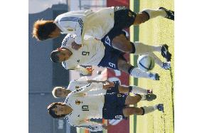 Takahara scores Japan's 1st goal against Latvia