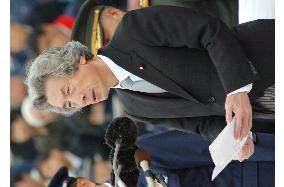 Koizumi attends troop review ceremony at ASDF Hyakuri Base