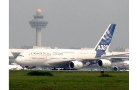 World's biggest passenger jet A380 lands in Singapore
